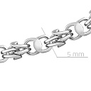 Цепь ручной работы из серебра, плетение кавай