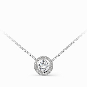 Колье из серебра с фианитами