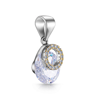 Подвеска из серебра с позолотой