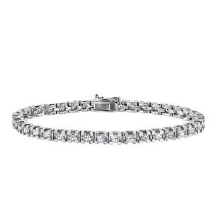 Браслет декоративный из белого золота с бриллиантом