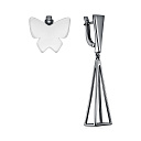 Серьги с английским замком из серебра