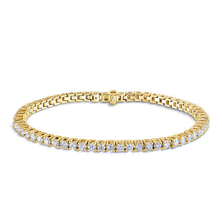 Браслет декоративный из желтого золота