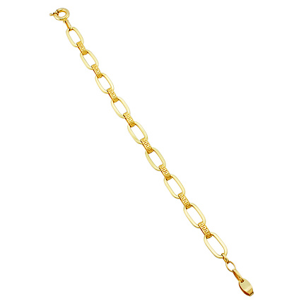 Браслет декоративный из желтого золота