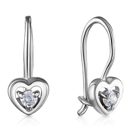 Серьги детские из серебра