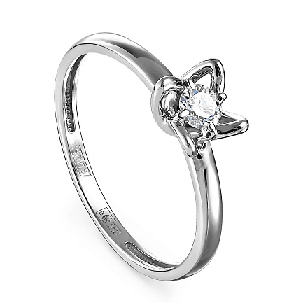 Кольцо из белого золота