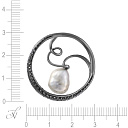 Подвеска из золота с бриллиантами, жемчугом