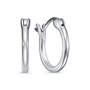 Серьги с английским замком из серебра