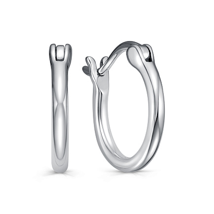 Серьги с английским замком из серебра