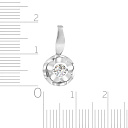 Подвеска из белого золота с бриллиантом