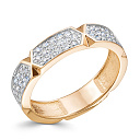 Кольцо из красного золота с бриллиантами