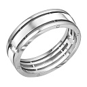 Кольцо обручальное из белого золота с бриллиантами