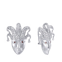 Серьги из комбинированного золота с бриллиантами