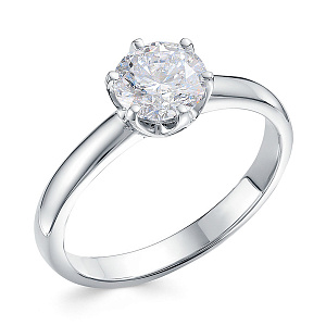 Кольцо из белого золота