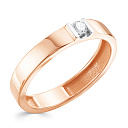 Кольцо обручальное из красного золота