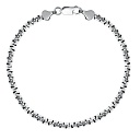 Браслет автомат из серебра, плетение греция