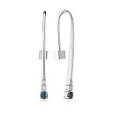 Серьги из белого золота с бриллиантами, сапфирами