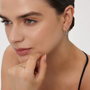 Серьги из белого золота