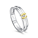 Кольцо из серебра с бриллиантом