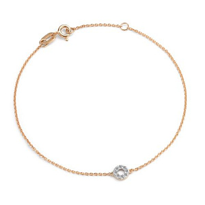 Браслет из красного золота с бриллиантами