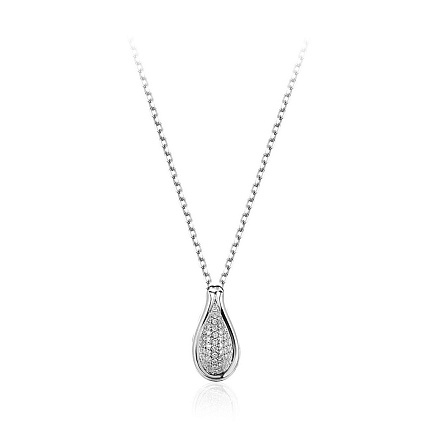 Колье из белого золота с бриллиантами