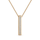 Колье из красного золота с бриллиантами