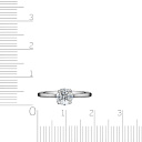 Кольцо из белого золота с бриллиантами