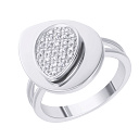 Кольцо из белого золота с бриллиантами