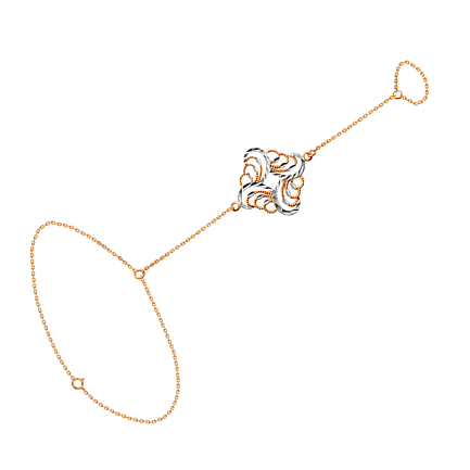 Браслет декоративный из красного золота