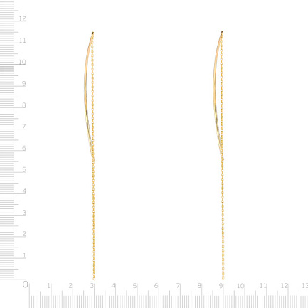 Продевки из желтого золота