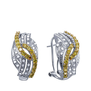 Серьги из белого золота