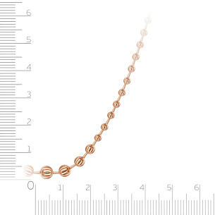 Колье из красного золота