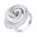 Кольцо из серебра с фианитом