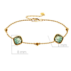 Браслет декоративный из желтого золота, плетение якорное