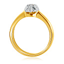 Кольцо из желтого золота с бриллиантом