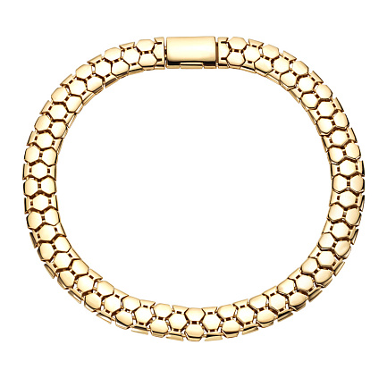 Браслет декоративный из желтого золота