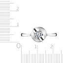 Кольцо из белого золота с бриллиантом