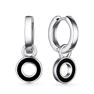 Серьги из серебра с эмалью