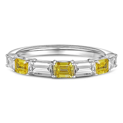 Кольцо из белого золота с бриллиантами