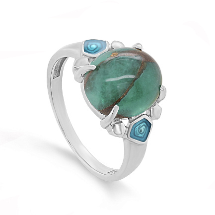 Кольцо из серебра с бирюзой
