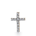 Подвеска из красного золота с бриллиантами