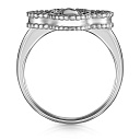 Кольцо из белого золота с бриллиантами