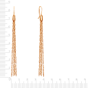 Серьги из красного золота