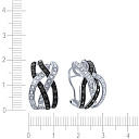 Серьги из белого золота с бриллиантами