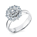 Кольцо из белого золота с бриллиантами