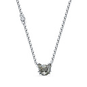 Колье из серебра с фианитом, фианитами Сваровски
