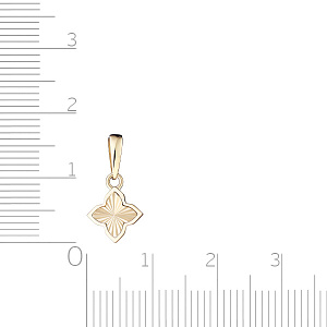 Подвеска из желтого золота