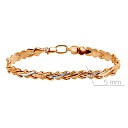 Браслет декоративный из красного золота