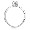 Кольцо из красного золота с бриллиантом