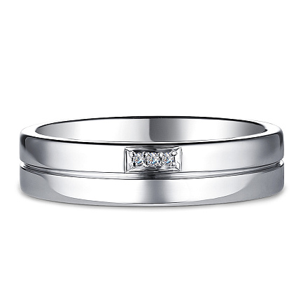 Кольцо из серебра с бриллиантами