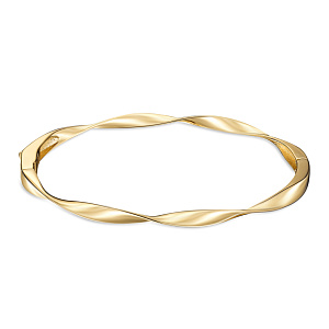 Браслет жесткий из желтого золота